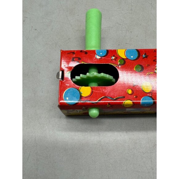 US Metal Toy Mfg Co Vintage Tin Spinner Noise Maker Party New Years costume READ - Picture 5 of 6